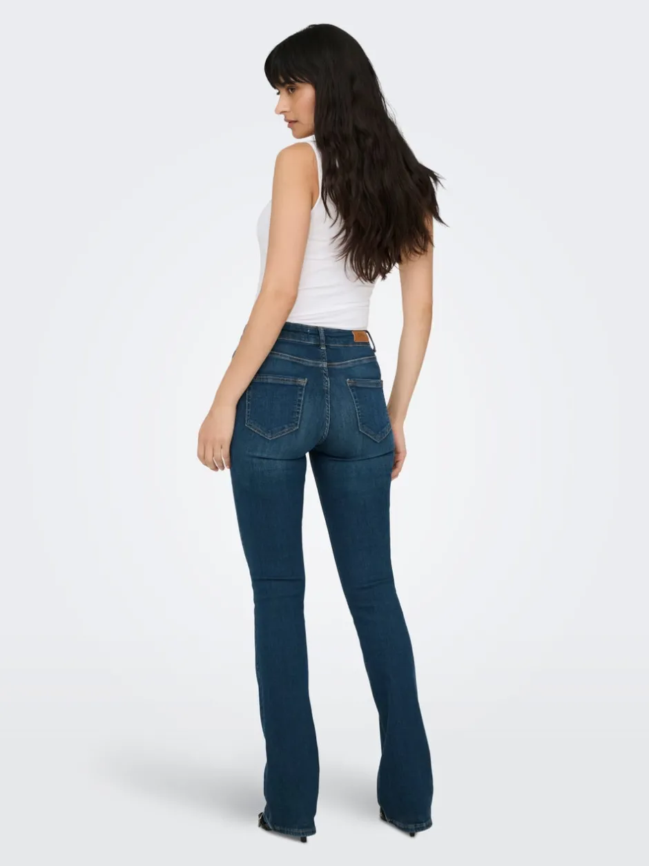 ONLBLUSH Mellemhøj talje Flared fit Jeans Dame Jeans|Jeans