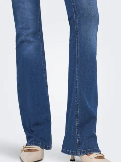 Best ONLBLUSH Mellemhøj talje Flared fit Jeans Dame Jeans|Jeans
