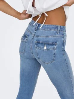 Clearance ONLBLUSH Mellemhøj talje Flared fit Jeans Dame Jeans|Jeans