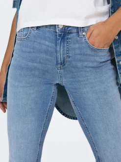 Clearance ONLBLUSH Mellemhøj talje Flared fit Jeans Dame Jeans|Jeans
