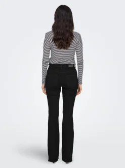 Best ONLBLUSH Mellemhøj talje Flared fit Jeans Dame Jeans|Jeans