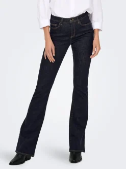 Discount ONLBLUSH Mellemhøj talje Flared fit Jeans Dame Jeans|Jeans