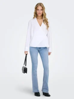 Best ONLBLUSH Mellemhøj talje Flared fit Jeans Dame Jeans|Jeans