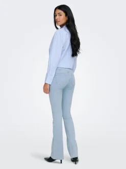 Outlet ONLBLUSH Mellemhøj talje Flared fit Jeans Dame Jeans|Jeans