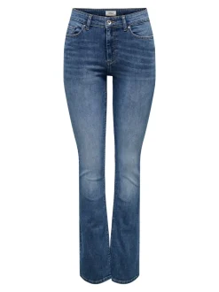 Online ONLBLUSH Mellemhøj talje Flared fit Jeans Dame Jeans|Jeans