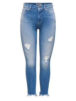 New ONLBLUSH Mellemhøj talje Skinny fit Ankellængde Jeans Dame Jeans|Jeans