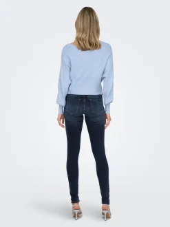 Hot ONLBLUSH Mellemhøj talje Skinny fit Jeans Dame Jeans|Jeans