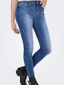 Best ONLBLUSH Mellemhøj talje Skinny fit Ankellængde Jeans Dame Jeans|Jeans