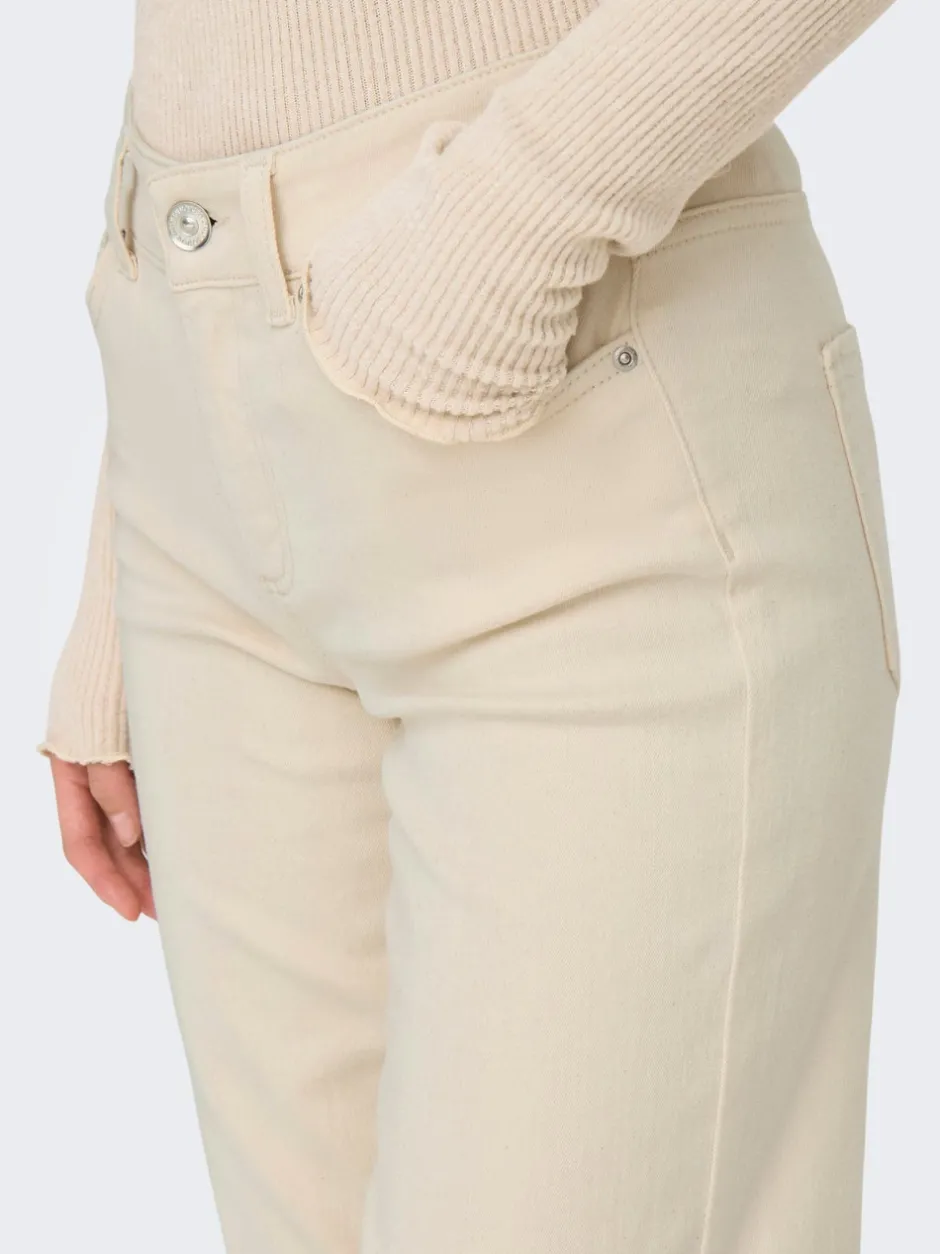 ONLBLUSH Mellemhøj talje Straight fit Jeans Dame Jeans|Jeans