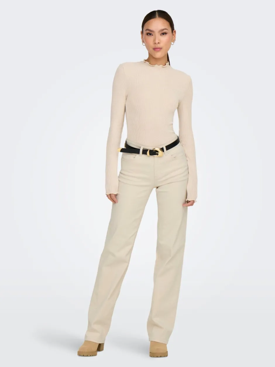 ONLBLUSH Mellemhøj talje Straight fit Jeans Dame Jeans|Jeans