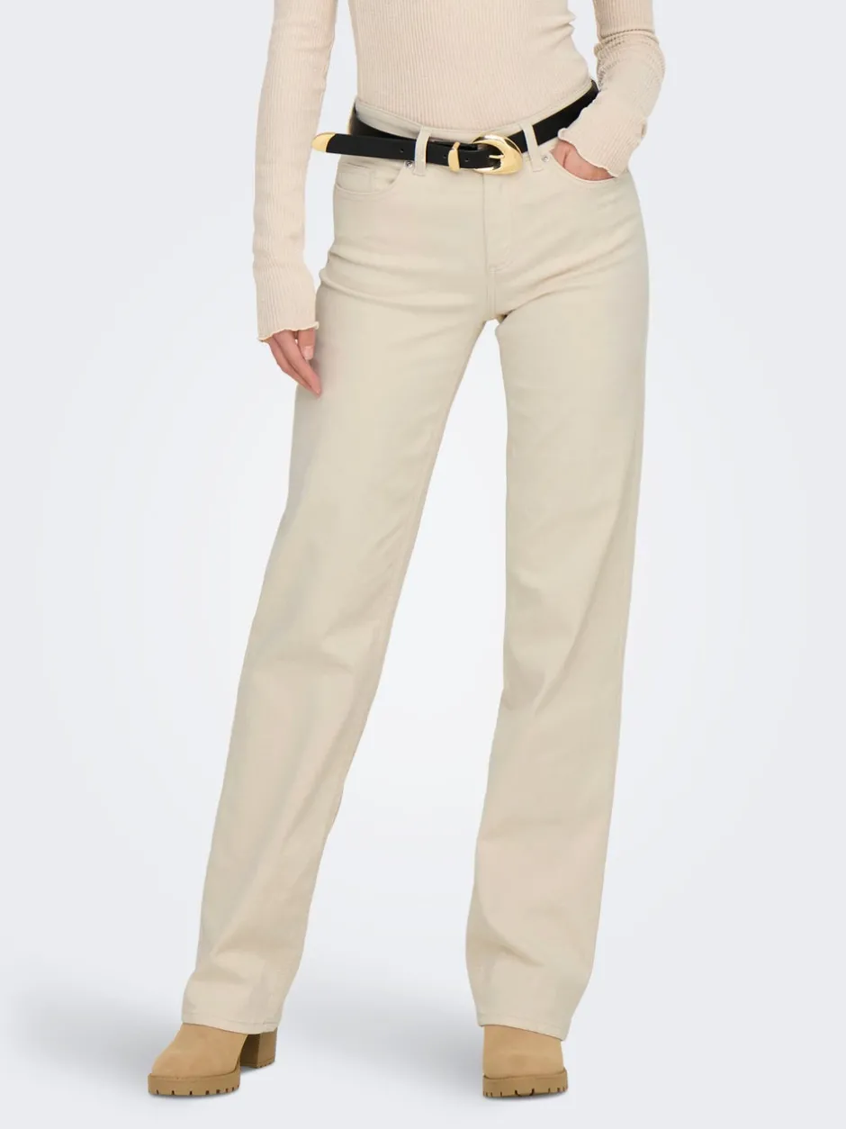 ONLBLUSH Mellemhøj talje Straight fit Jeans Dame Jeans|Jeans
