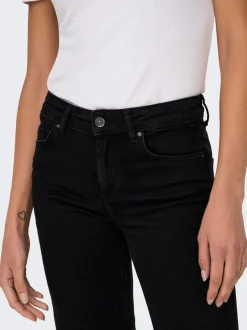 Outlet ONLBLUSH Mellemhøj talje Straight fit Jeans Dame Jeans|Jeans