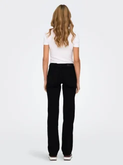 Outlet ONLBLUSH Mellemhøj talje Straight fit Jeans Dame Jeans|Jeans