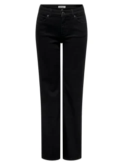 Outlet ONLBLUSH Mellemhøj talje Straight fit Jeans Dame Jeans|Jeans