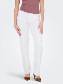 Discount ONLBLUSH Mellemhøj talje Straight fit Jeans Dame Jeans|Jeans