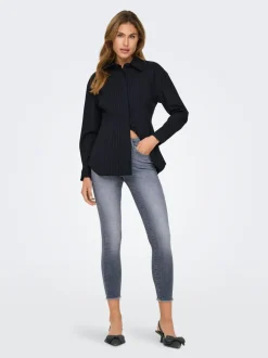Outlet ONLBLUSH Mellemhøj talje Skinny fit Ankellængde Jeans Dame Jeans|Jeans