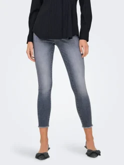 Outlet ONLBLUSH Mellemhøj talje Skinny fit Ankellængde Jeans Dame Jeans|Jeans