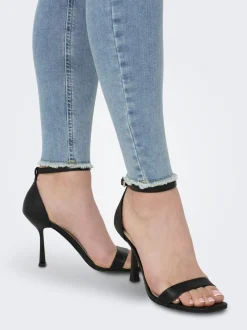 Hot ONLBLUSH Mellemhøj talje Skinny fit Ankellængde Jeans Dame Jeans|Jeans