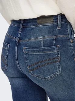 Discount ONLBLUSH Mellemhøj talje Skinny fit Jeans Dame Jeans|Jeans