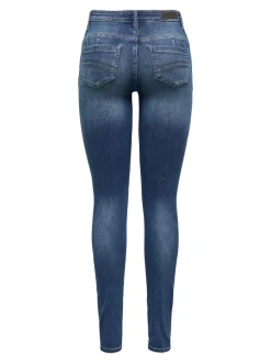 Discount ONLBLUSH Mellemhøj talje Skinny fit Jeans Dame Jeans|Jeans