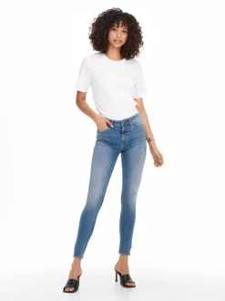 ONLBLUSH Mellemhøj talje Skinny fit Ankellængde Jeans Dame Jeans|Jeans