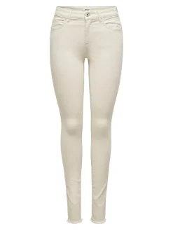 Outlet ONLBLUSH Mellemhøj talje Skinny fit Ankellængde Jeans Dame Jeans|Jeans
