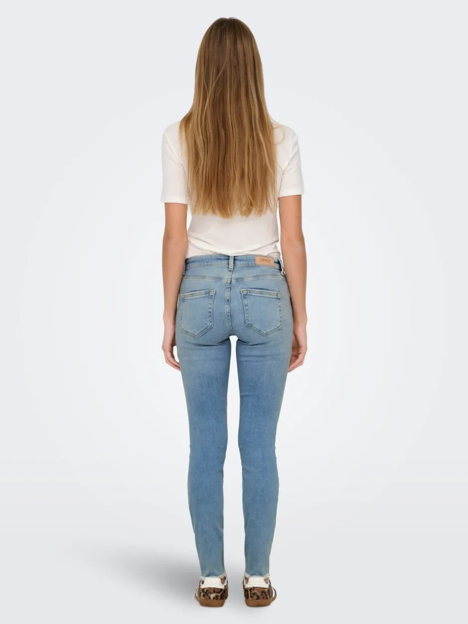 New ONLBLUSH Mellemhøj talje Skinny fit Ankellængde Jeans Dame Jeans|Jeans