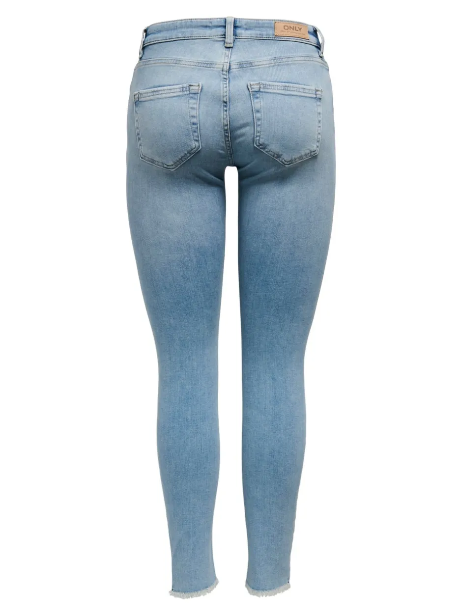 New ONLBLUSH Mellemhøj talje Skinny fit Ankellængde Jeans Dame Jeans|Jeans