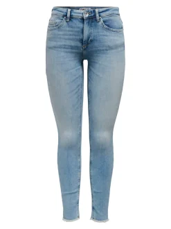New ONLBLUSH Mellemhøj talje Skinny fit Ankellængde Jeans Dame Jeans|Jeans