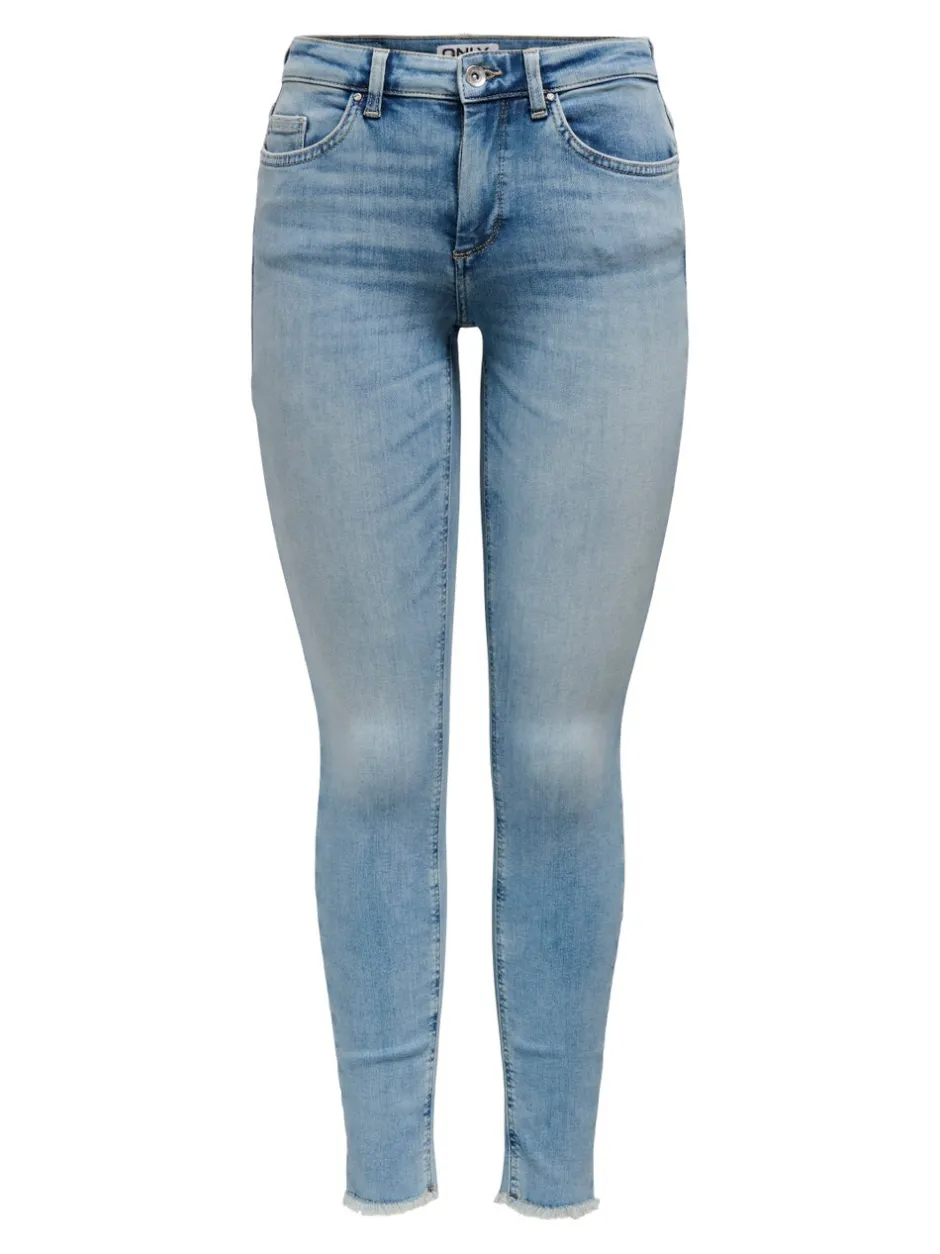 New ONLBLUSH Mellemhøj talje Skinny fit Ankellængde Jeans Dame Jeans|Jeans
