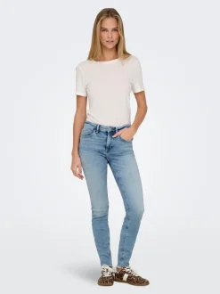 New ONLBLUSH Mellemhøj talje Skinny fit Ankellængde Jeans Dame Jeans|Jeans