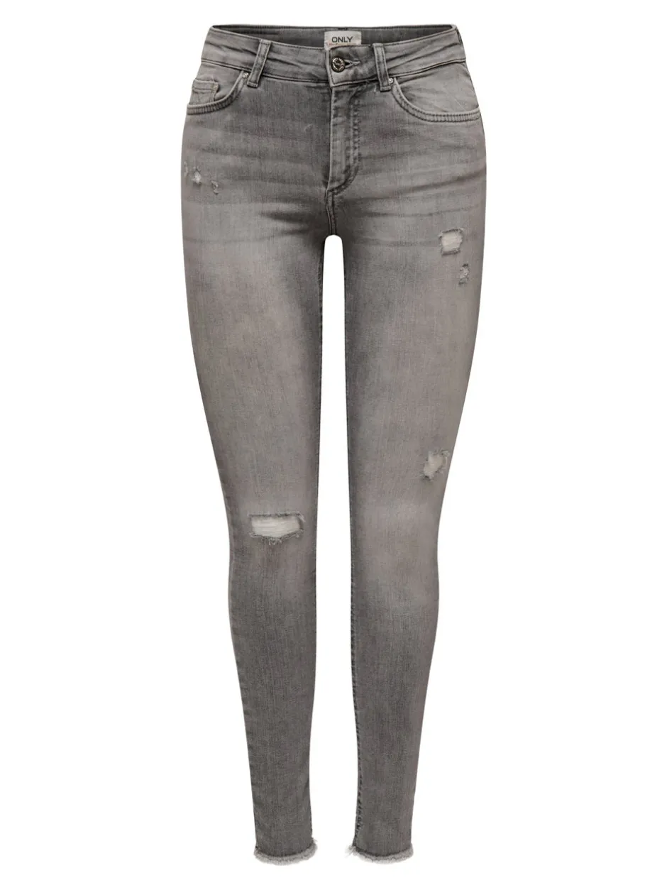 Best ONLBLUSH Mellemhøj talje Skinny fit Ankellængde Jeans Dame Jeans|Jeans