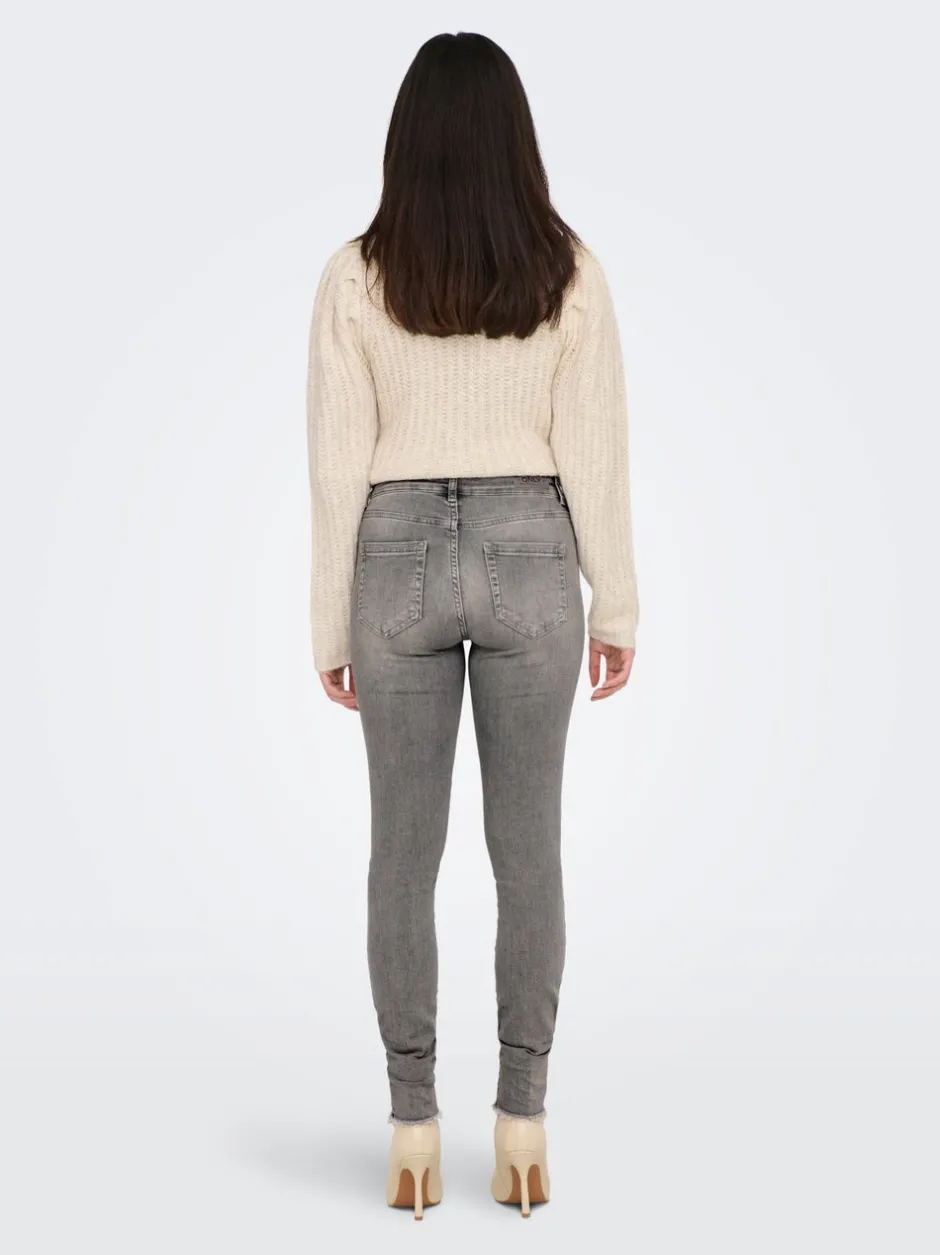Best ONLBLUSH Mellemhøj talje Skinny fit Ankellængde Jeans Dame Jeans|Jeans