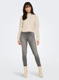 Best ONLBLUSH Mellemhøj talje Skinny fit Ankellængde Jeans Dame Jeans|Jeans
