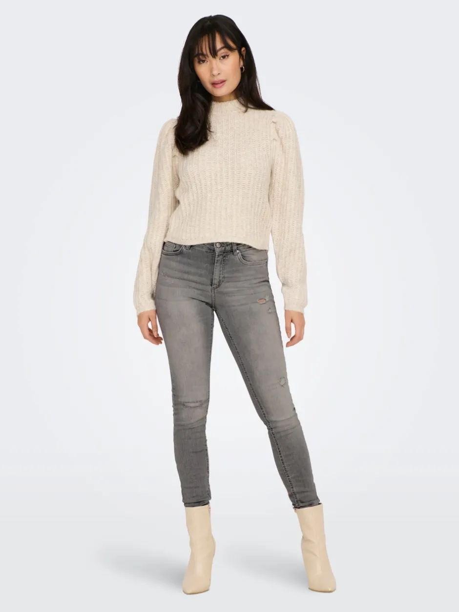Best ONLBLUSH Mellemhøj talje Skinny fit Ankellængde Jeans Dame Jeans|Jeans