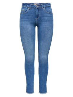 Hot ONLBLUSH Mellemhøj talje Skinny fit Ankellængde Jeans Dame Jeans|Jeans