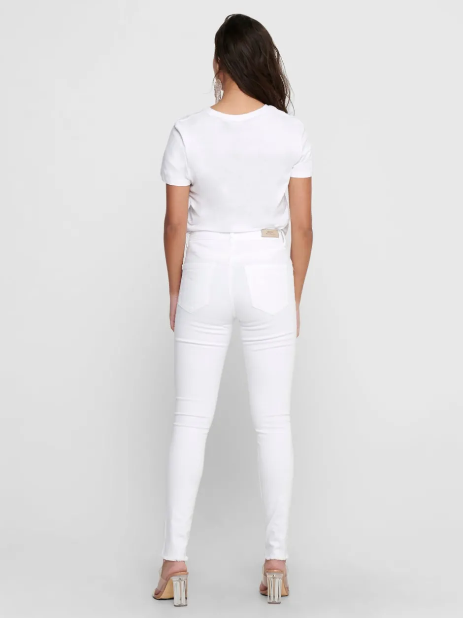 Online ONLBLUSH Mellemhøj talje Skinny fit Ankellængde Jeans Dame Jeans|Jeans