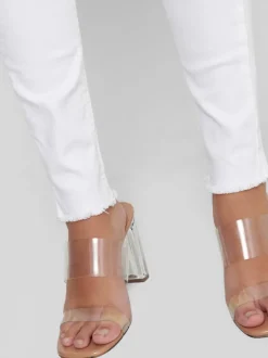 Online ONLBLUSH Mellemhøj talje Skinny fit Ankellængde Jeans Dame Jeans|Jeans