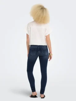 Clearance ONLBLUSH Mellemhøj talje Skinny fit Jeans Dame Jeans|Jeans