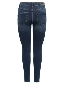 Clearance ONLBLUSH Mellemhøj talje Skinny fit Jeans Dame Jeans|Jeans