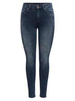 Clearance ONLBLUSH Mellemhøj talje Skinny fit Jeans Dame Jeans|Jeans