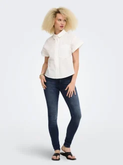 Clearance ONLBLUSH Mellemhøj talje Skinny fit Jeans Dame Jeans|Jeans