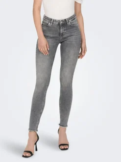 New ONLBLUSH Mellemhøj talje Skinny fit Ankellængde Jeans Dame Jeans|Jeans