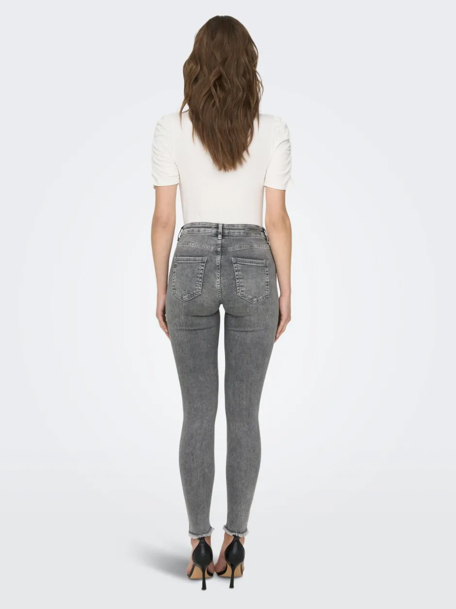New ONLBLUSH Mellemhøj talje Skinny fit Ankellængde Jeans Dame Jeans|Jeans