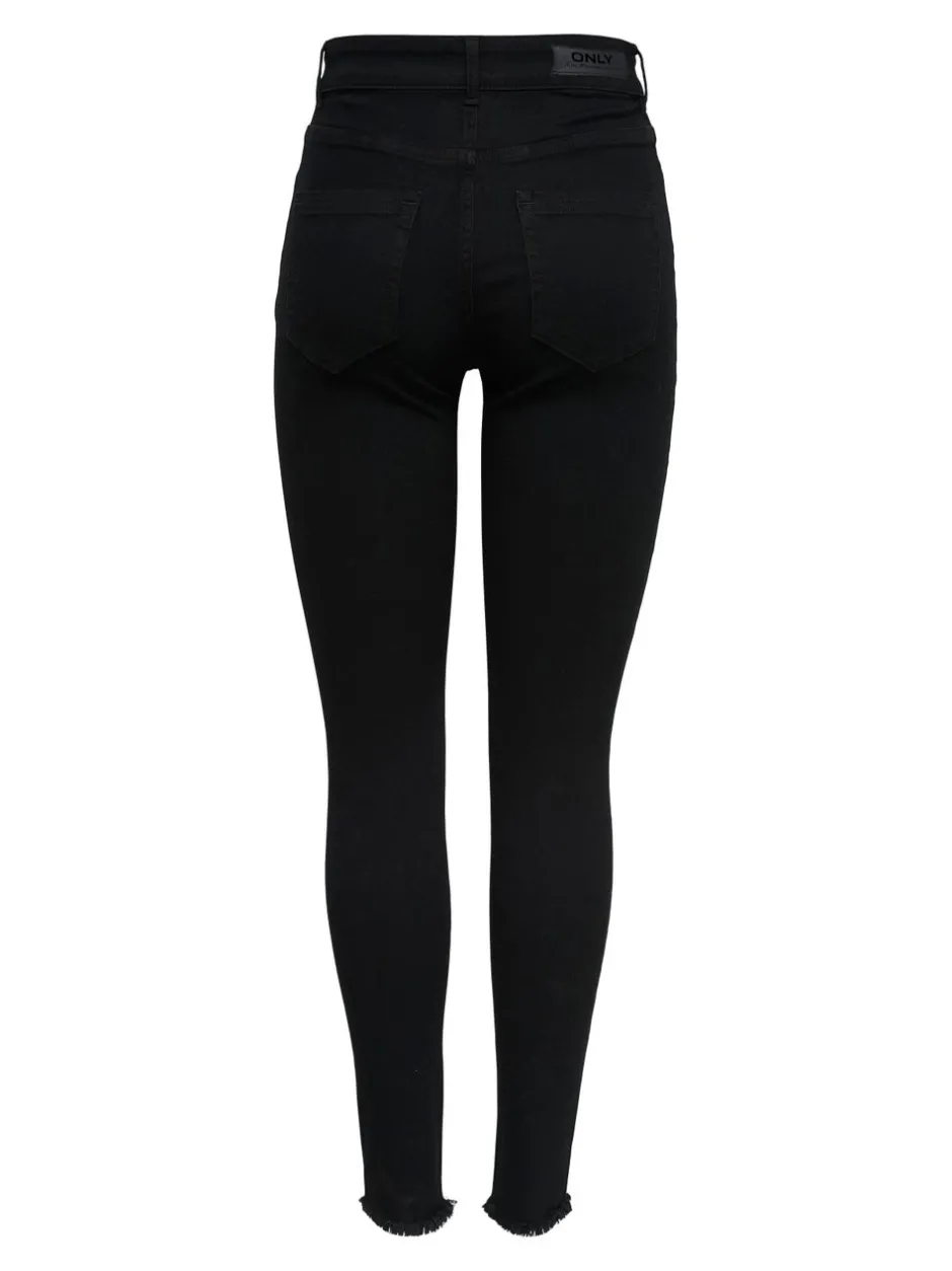 Outlet ONLBLUSH Mellemhøj talje Skinny fit Ankellængde Jeans Dame Jeans|Jeans