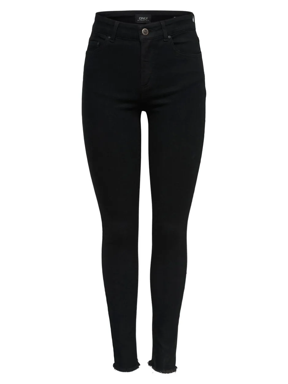 Outlet ONLBLUSH Mellemhøj talje Skinny fit Ankellængde Jeans Dame Jeans|Jeans