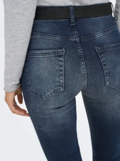 Sale ONLBLUSH Mellemhøj talje Skinny fit Ankellængde Jeans Dame Jeans|Jeans