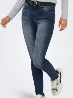 Sale ONLBLUSH Mellemhøj talje Skinny fit Ankellængde Jeans Dame Jeans|Jeans