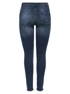 Sale ONLBLUSH Mellemhøj talje Skinny fit Ankellængde Jeans Dame Jeans|Jeans