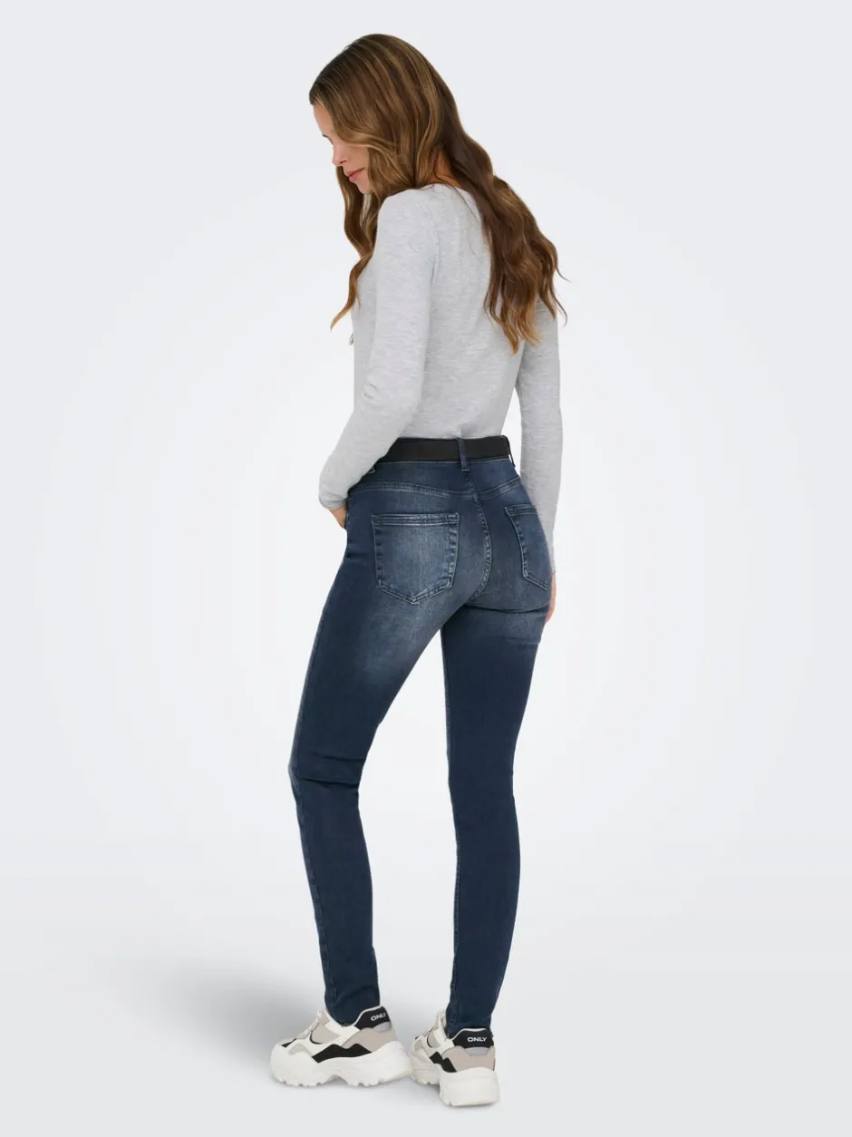 Sale ONLBLUSH Mellemhøj talje Skinny fit Ankellængde Jeans Dame Jeans|Jeans